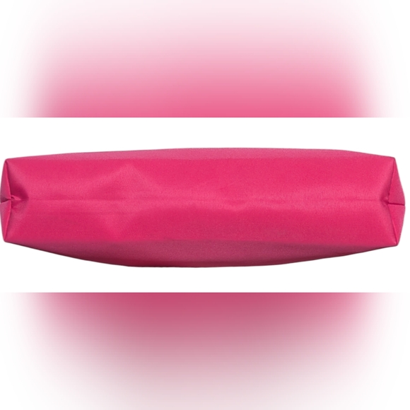 Lancôme Large Hot Red/Pink Sleek Lined Flamingo Lips & Lollipops Nylon Tote Bag - Picture 4 of 12